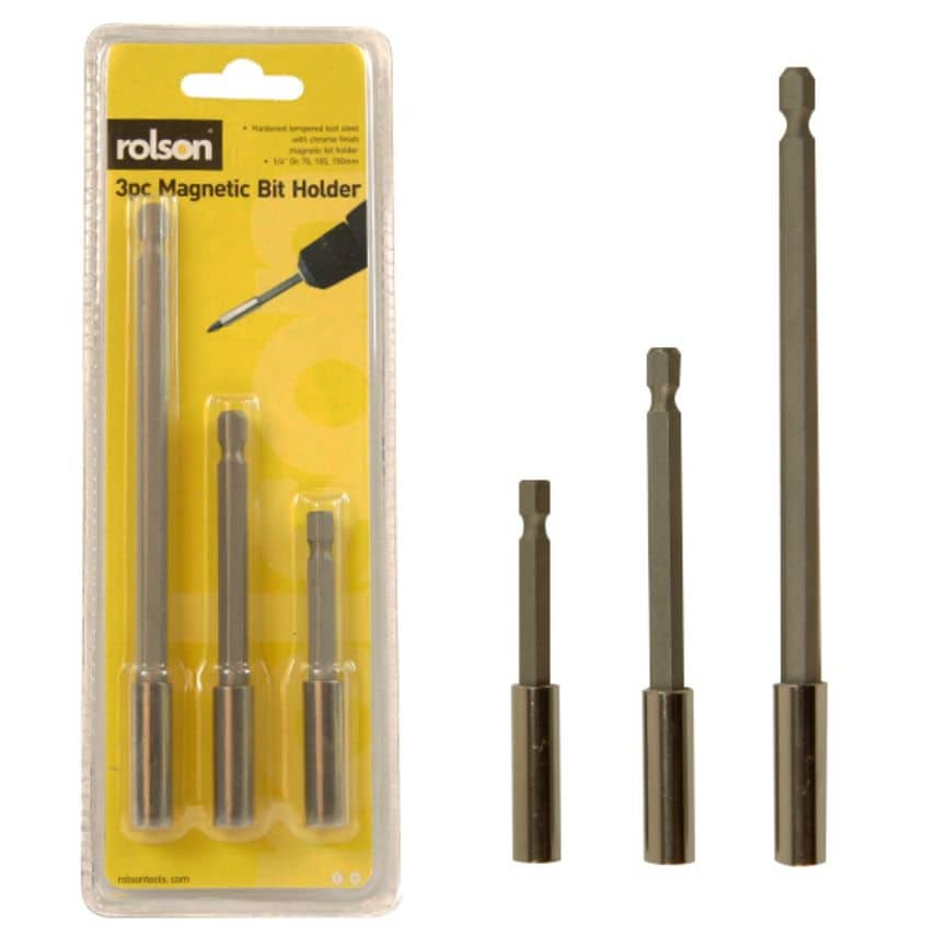 3 Piece Magnetic Bit Holder Set 75, 100, 150mm