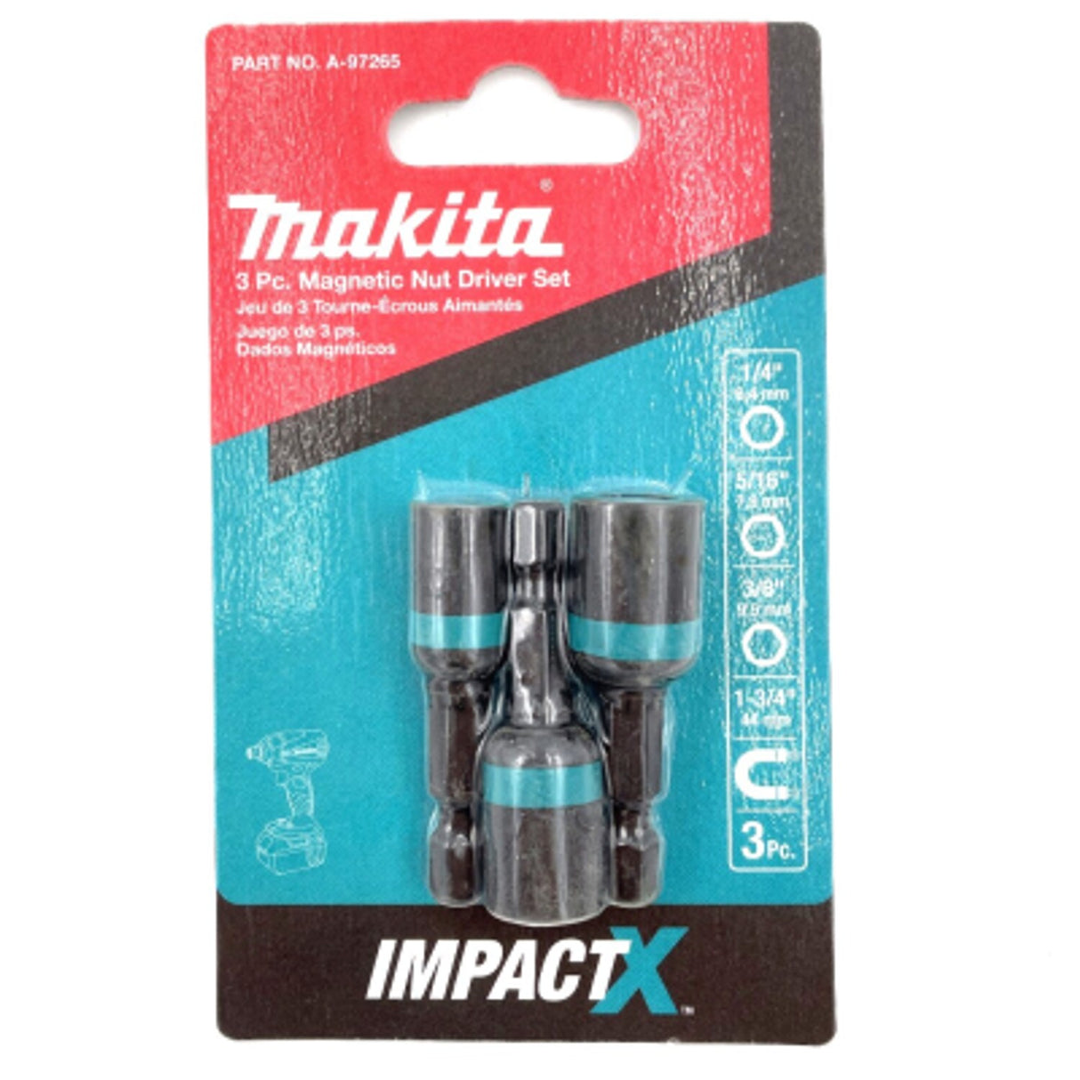 3 Piece Magnetic Nut Driver Set Impact X