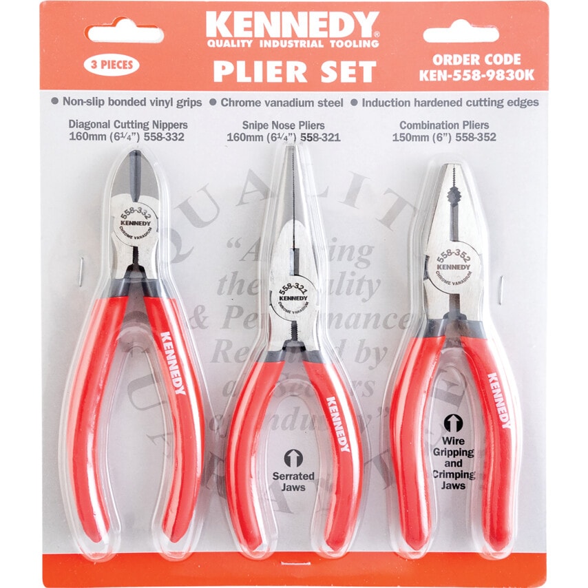 3 Piece Plier Set
