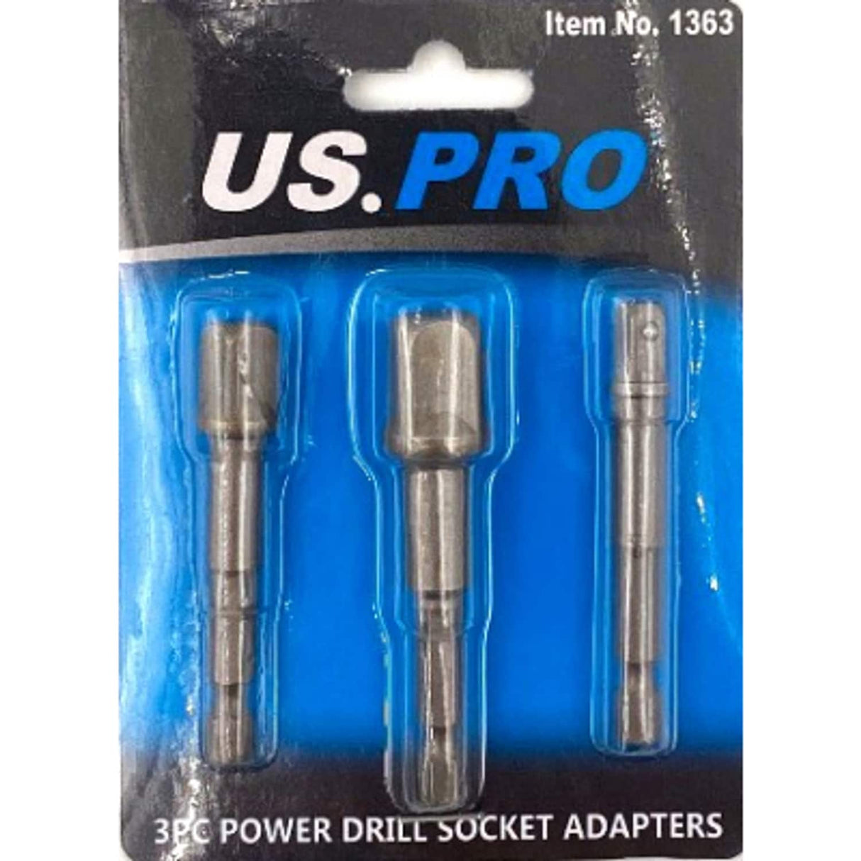 3 Piece Power Drill Socket Adapters