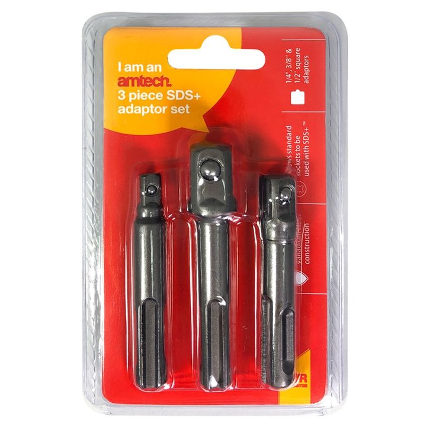 3 Piece SDS Plus Adapter Set