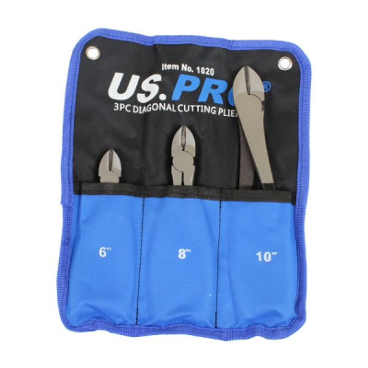 3 Piece Side Cutting Pliers 6in 8in 10in Long