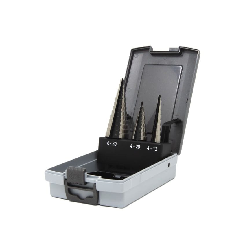 3 Piece Step Drill Set