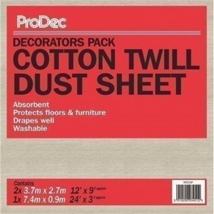 3 Pk Decorators Dust Sheet