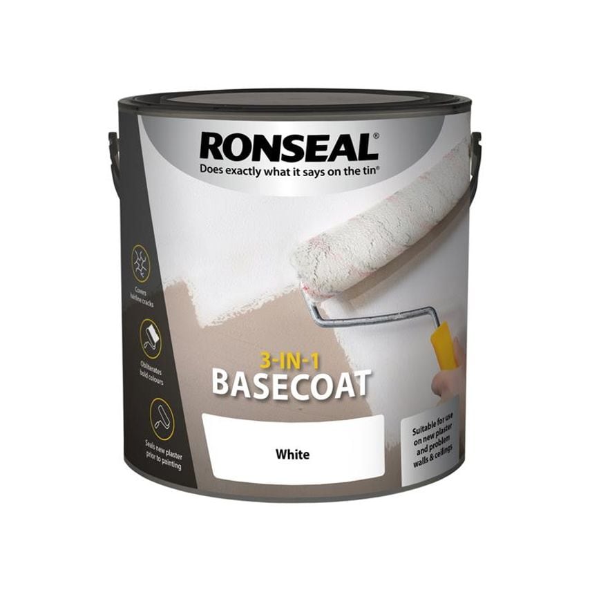 3-in-1 Basecoat White 2.5 litre RSL39399