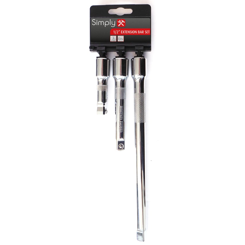 3pc 1/2" Extension Bar Set - TSET12