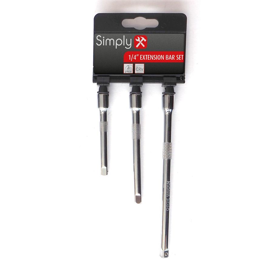 3pc 1/4" Extension Bar Set - TSET10