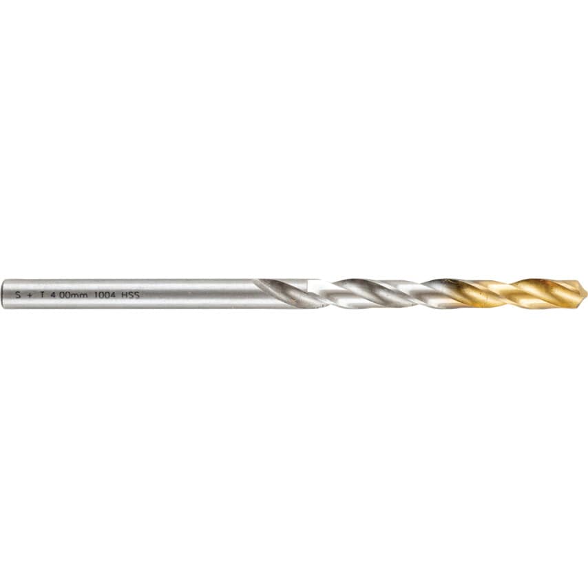 4.00MM HSS Straight Shank Jobber Drills - TiN Tipped