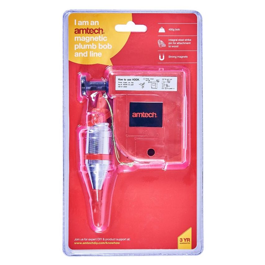 400g Magnetic Plumb Bob and Line