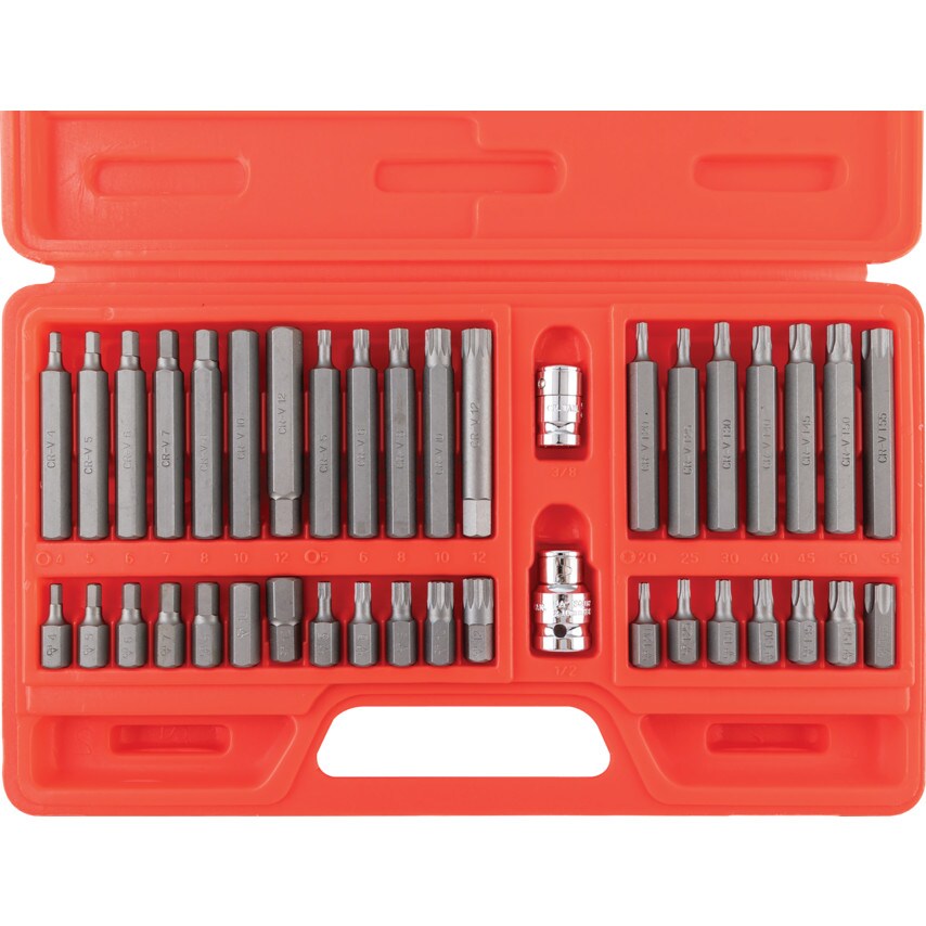 40-Piece Torx, Hex & Spline Bit Set