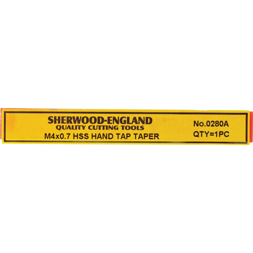 4.0X0.70MM HSSGT Straight Flute Taper Tap