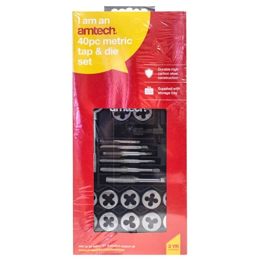 40 Piece Metric Tap and Die Set