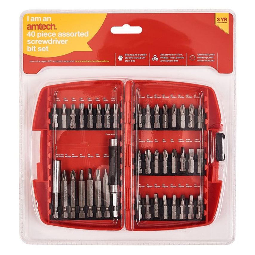 40 Piece Screwdriver Bit Set