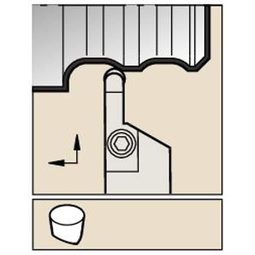 4111654VRS C Clamping Holder W1.00 L6.00