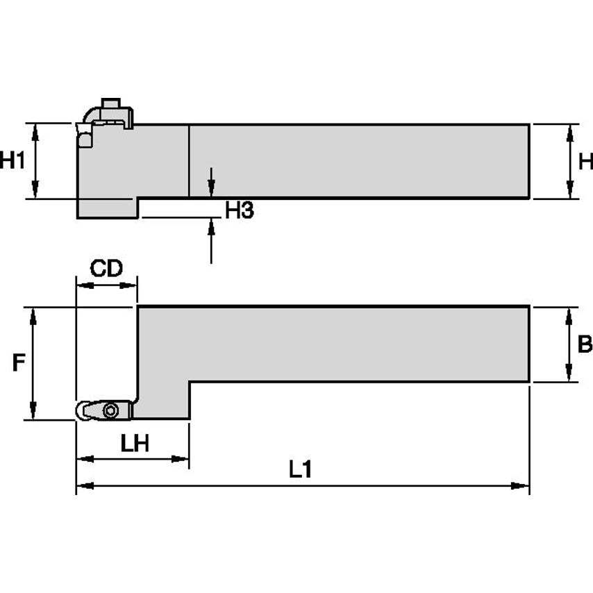 4111654VRS C Clamping Holder W1.00 L6.00