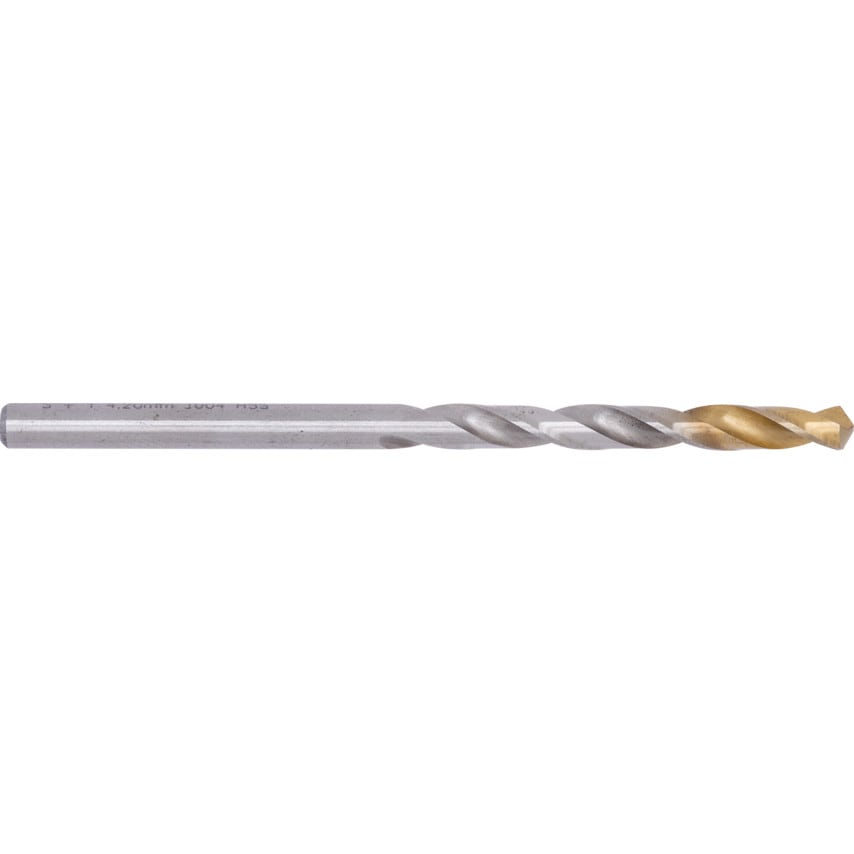 4.20MM HSS Straight Shank Jobber Drills - TiN Tipped