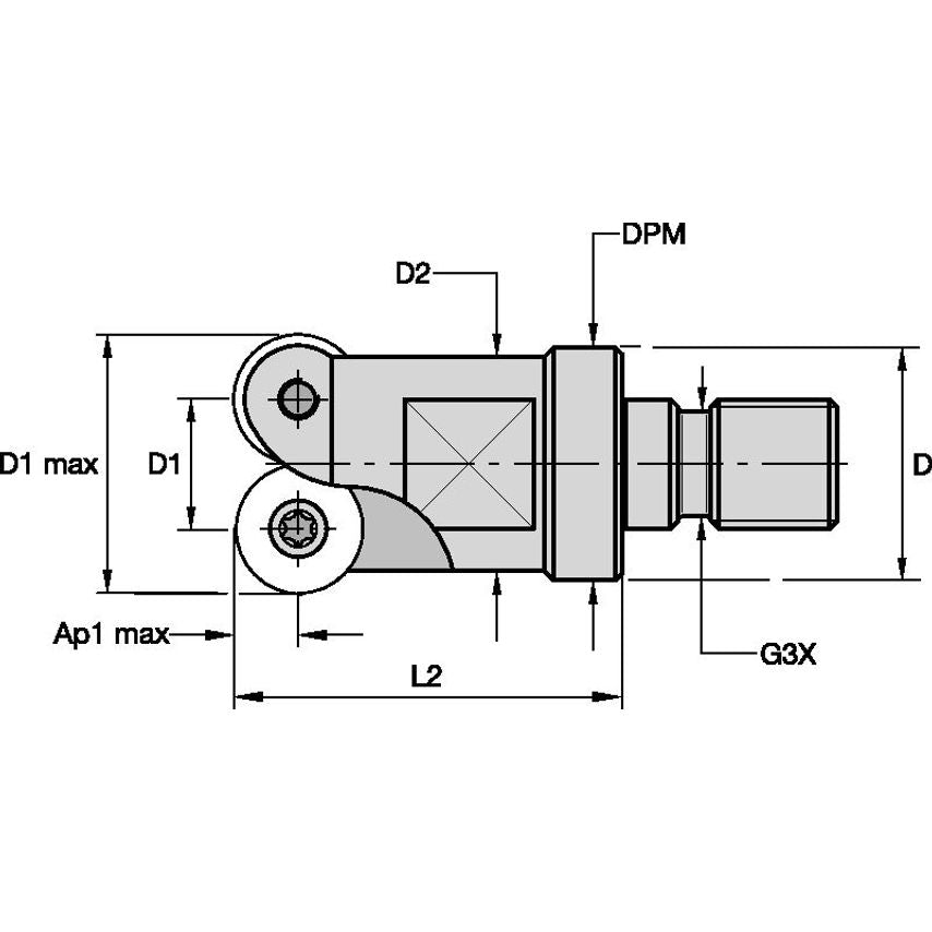 42E05R045M16SRD10 Modular Milling Tool