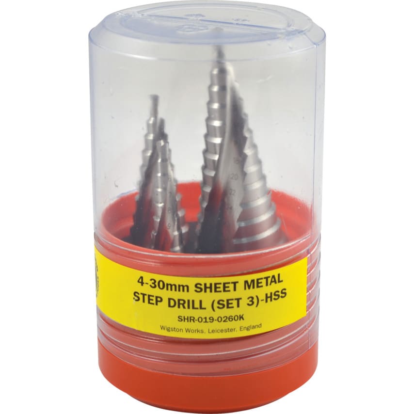 4-30MM Sheet Metal Step Drills HSS (Set-3)