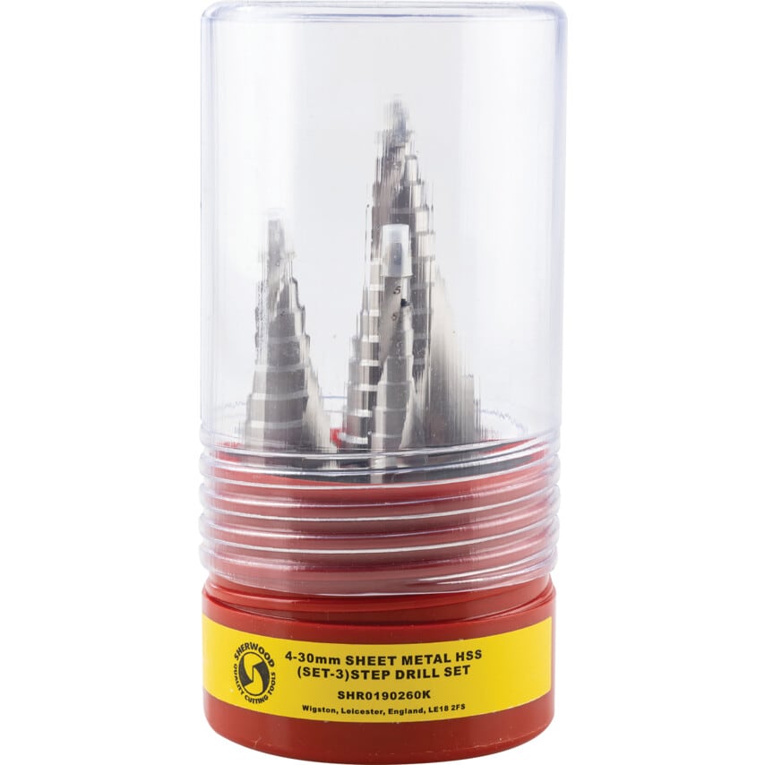 4-30MM Sheet Metal Step Drills HSS (Set-3)