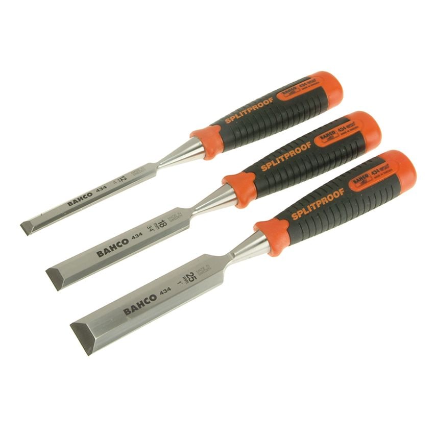 434 Bevel Edge Chisel Set, 3 Piece BAH434S3