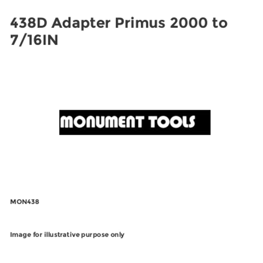 438D Adapter Primus 2000 to 7/16IN MON438