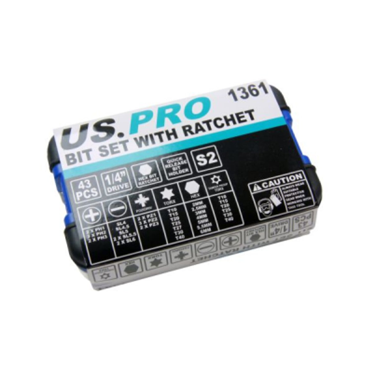 43 Piece Screwdriver Bit Set with Ratchet