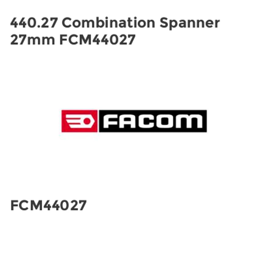 440.27 Combination Spanner 27mm FCM44027