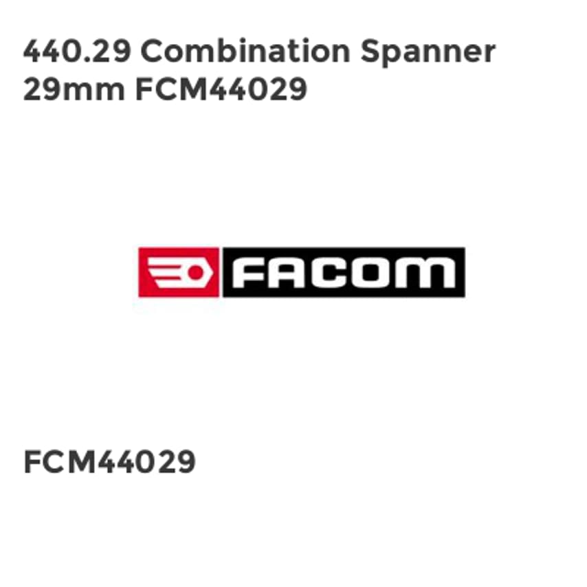 440.29 Combination Spanner 29mm FCM44029