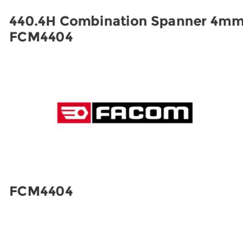 440.4H Combination Spanner 4mm FCM4404