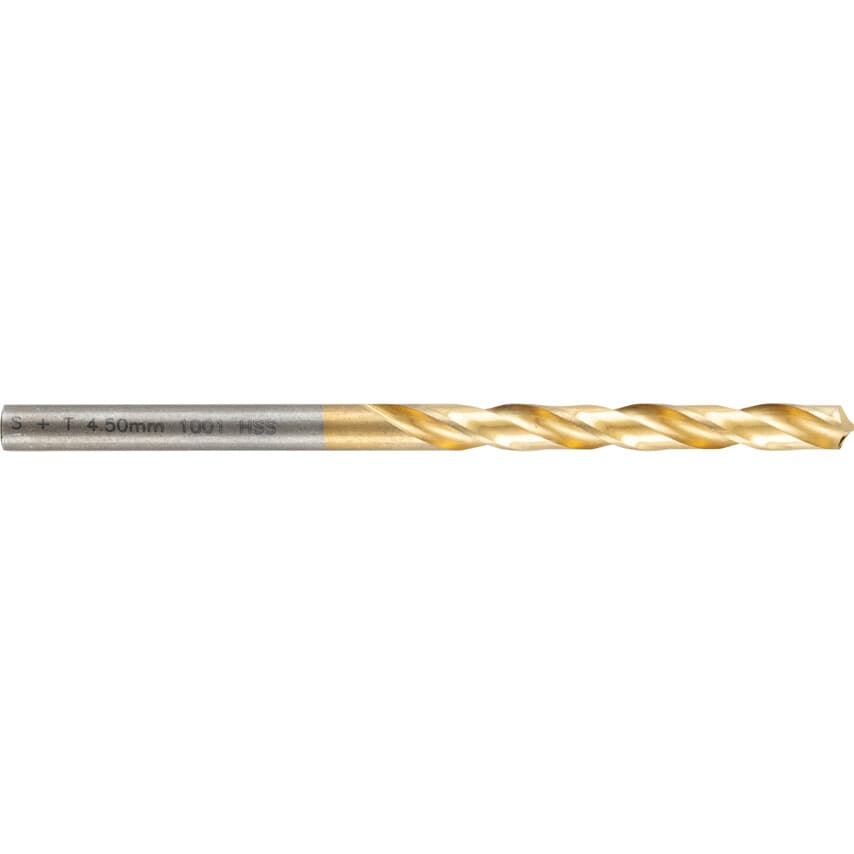 4.50MM TiN Coated Jobber Drill