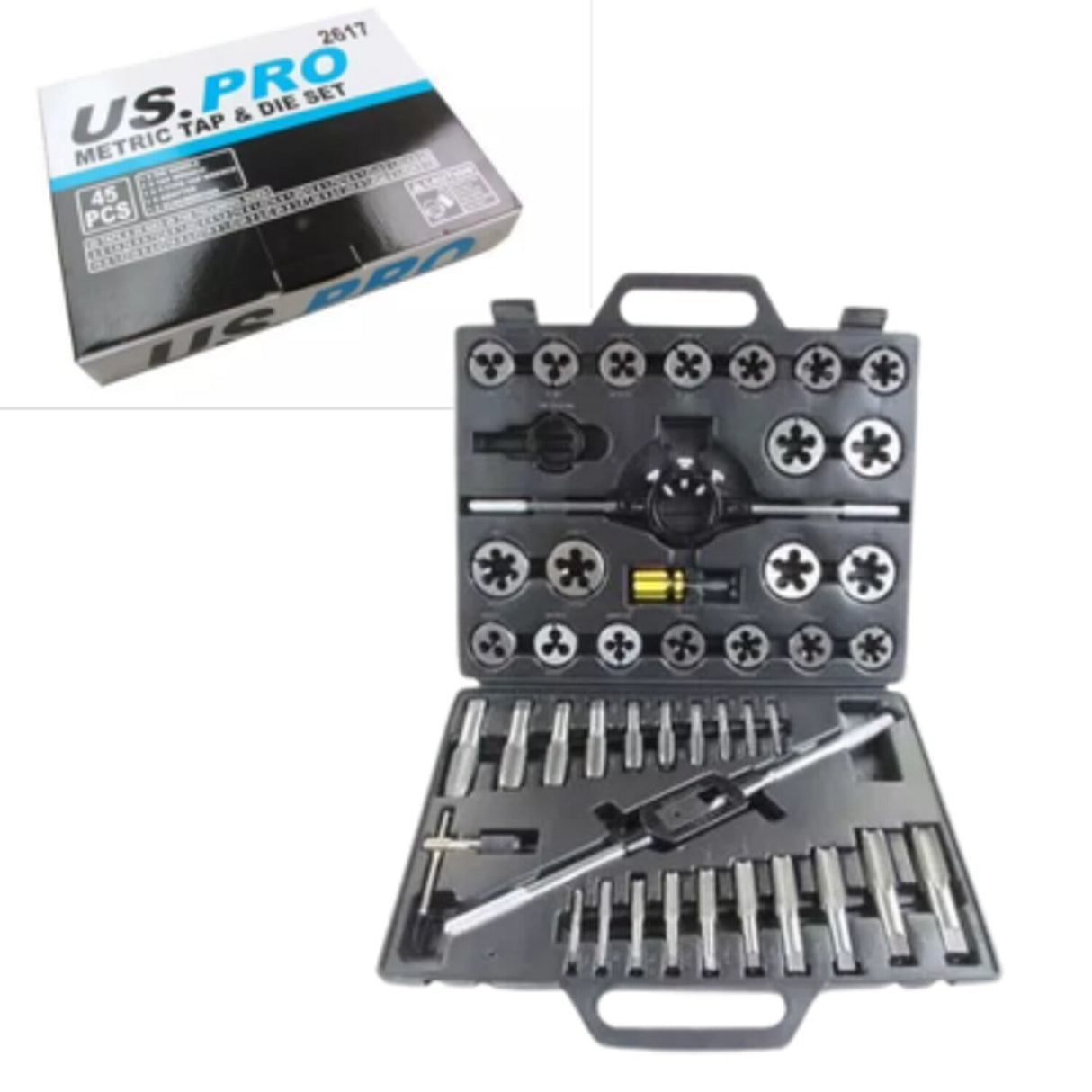45 Piece Metric Tap & Die Set