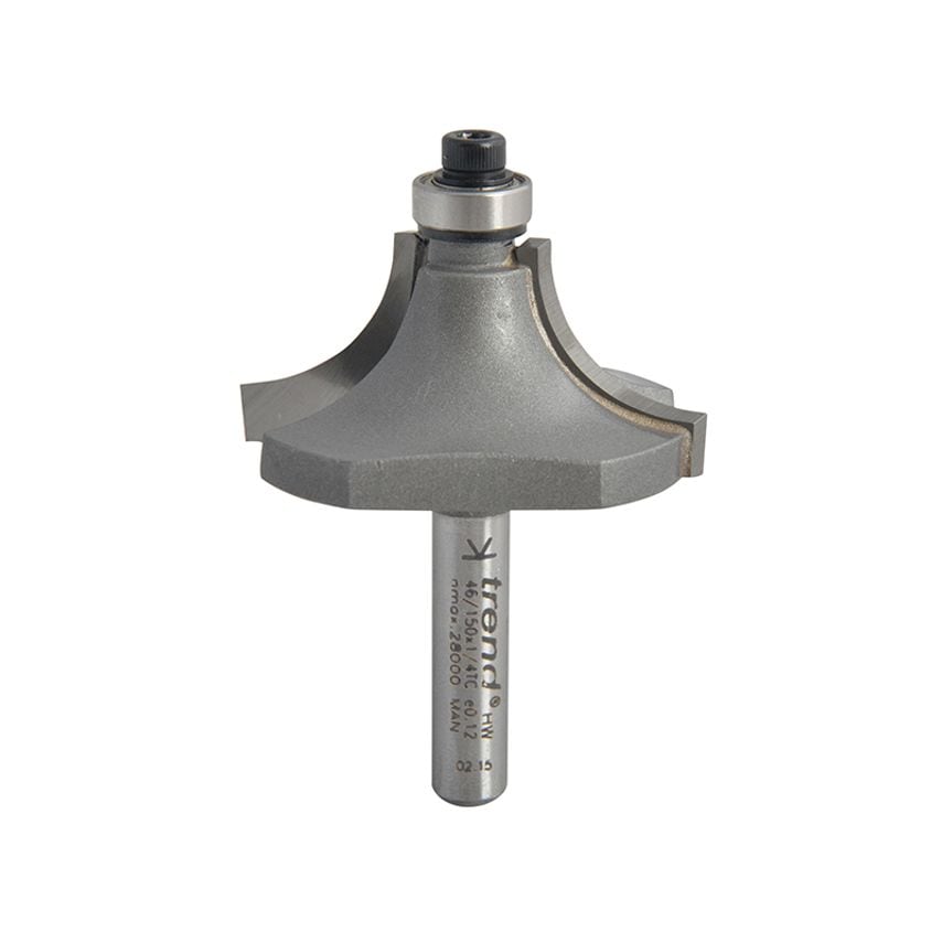 46/150 x 1/4 TCT Bearing Guided Ovolo & Round Over 12.7mm Radius TRE4615014TC