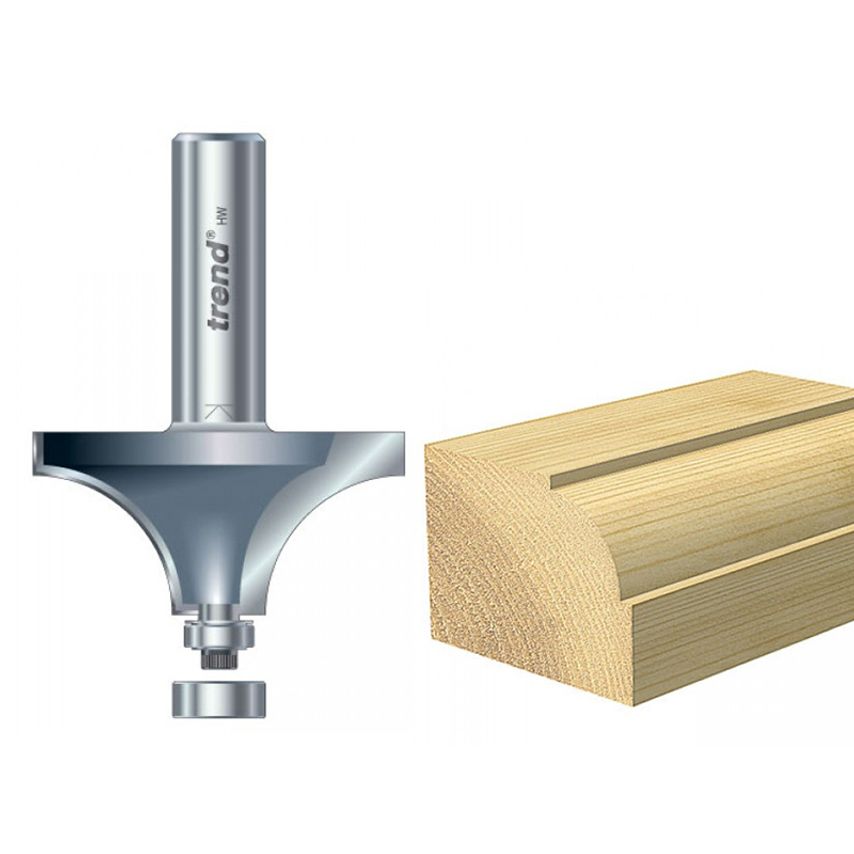 46/17 x 1/2 TCT Bearing Guided Ovolo & Round Over 19.1mm Radius TRE461712TC