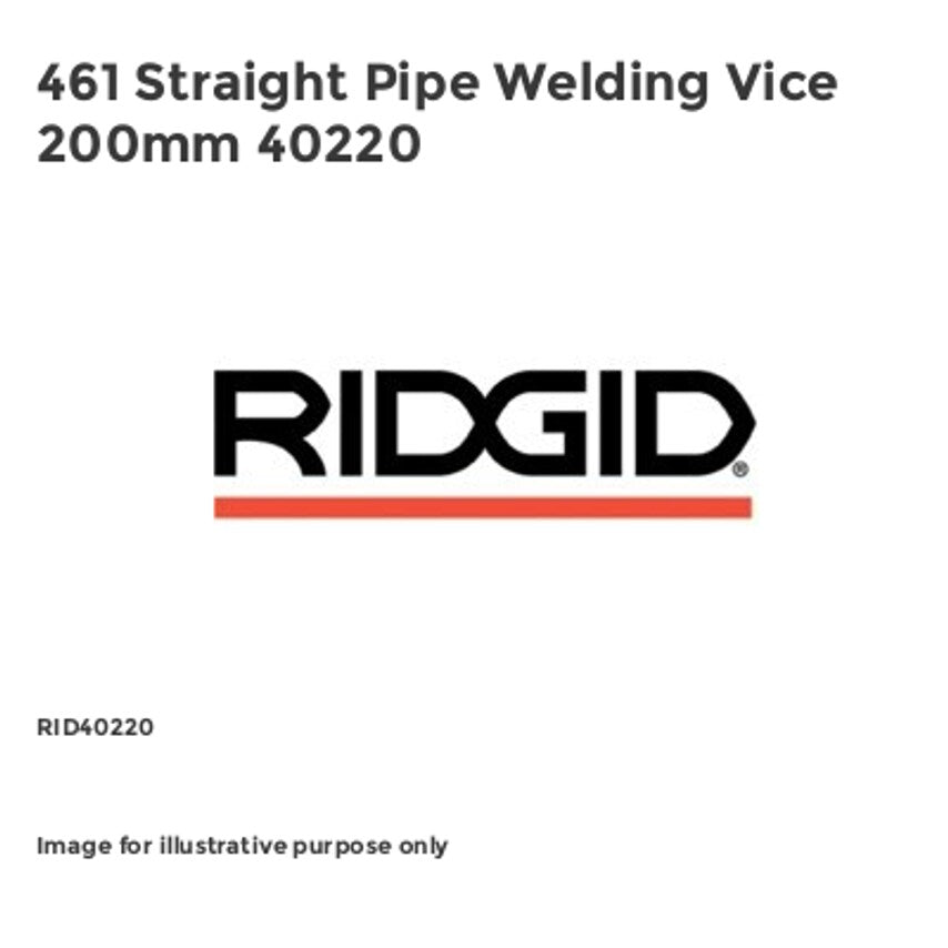 461 Straight Pipe Welding Vice 200mm 40220