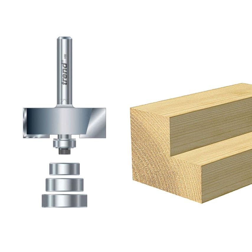 46/39 X 1/2 TCT Bearing Guided Rebate Set 35 X 12.7MM