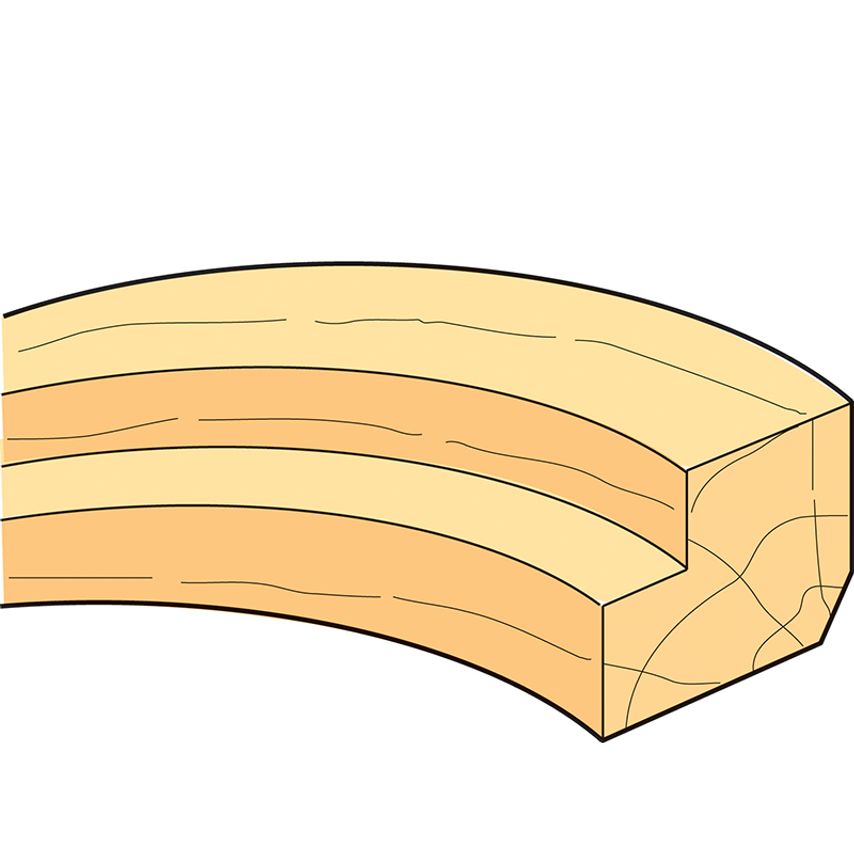 46/91 x 1/4 TCT 90 Shank Mounted Template Profiler 12.7 x 9.5mm TRE469114TC