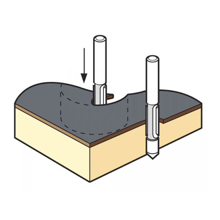 47/4 x 1/4 TCT Pierce & Trim Cutter 6.3 x 18mm TRE47414TC