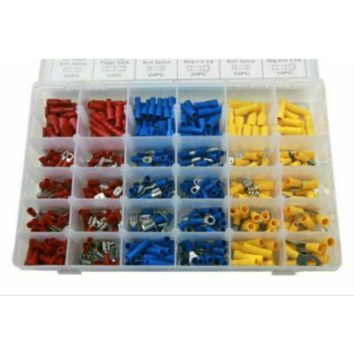480 Piece Assorted Insulated Crimp Terminals