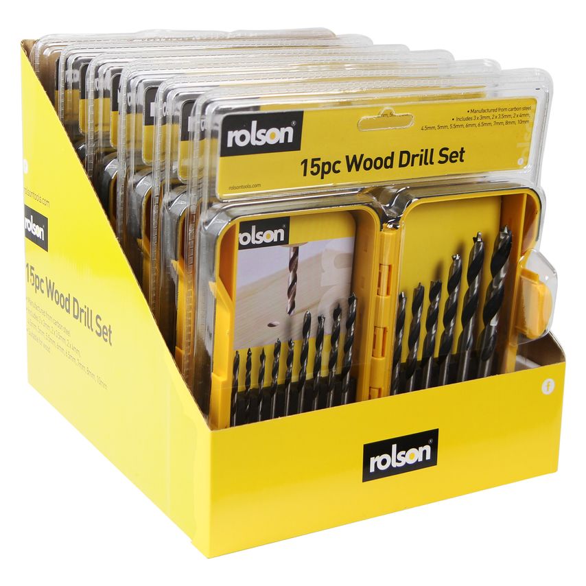 48528 15pc Wood Drill Set