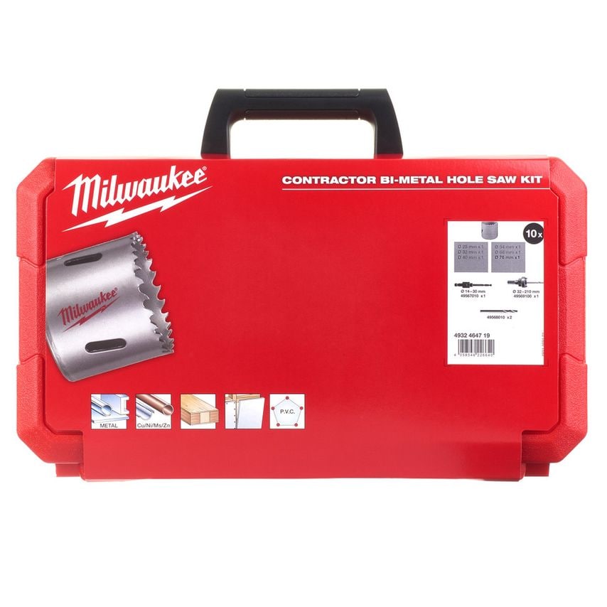 4932464719 Bi-Metal Contractors Holesaw Set (10 Piece)