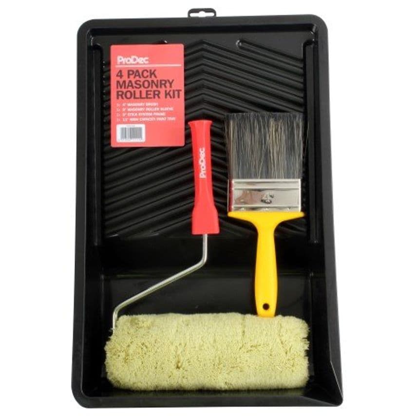 4Pc Masonry Roller Kit