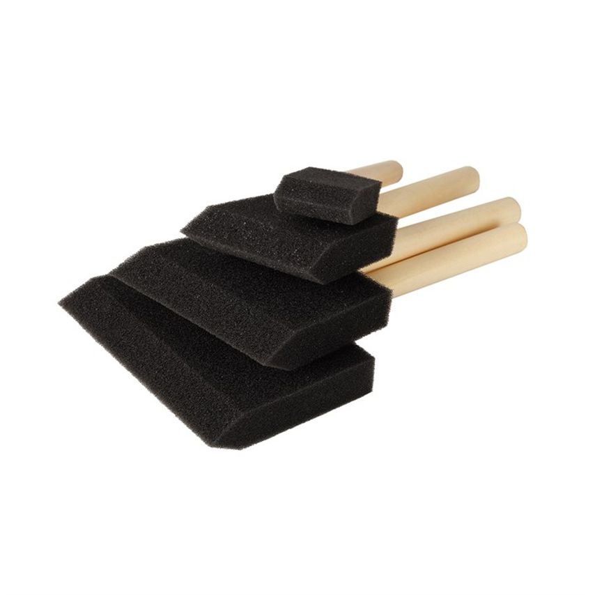 4-Piece Poly Foam Brush Set