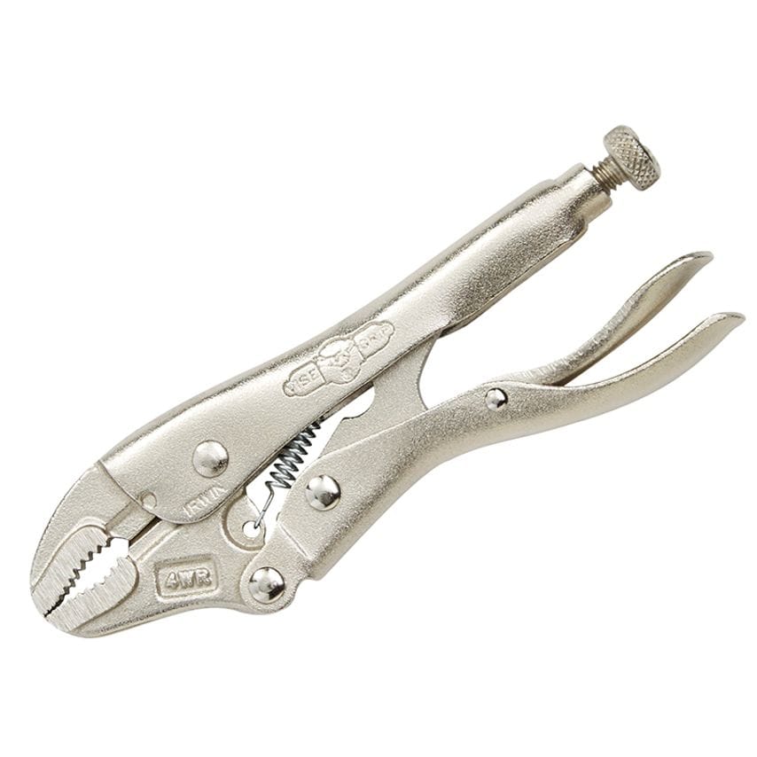 4WRC Curved Jaw Locking Pliers with Wire Cutter 100mm (4in) VIS4WRC