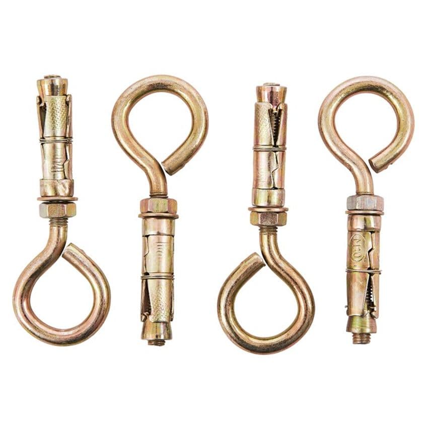 4 Piece 10mm Closed Hook Bolts