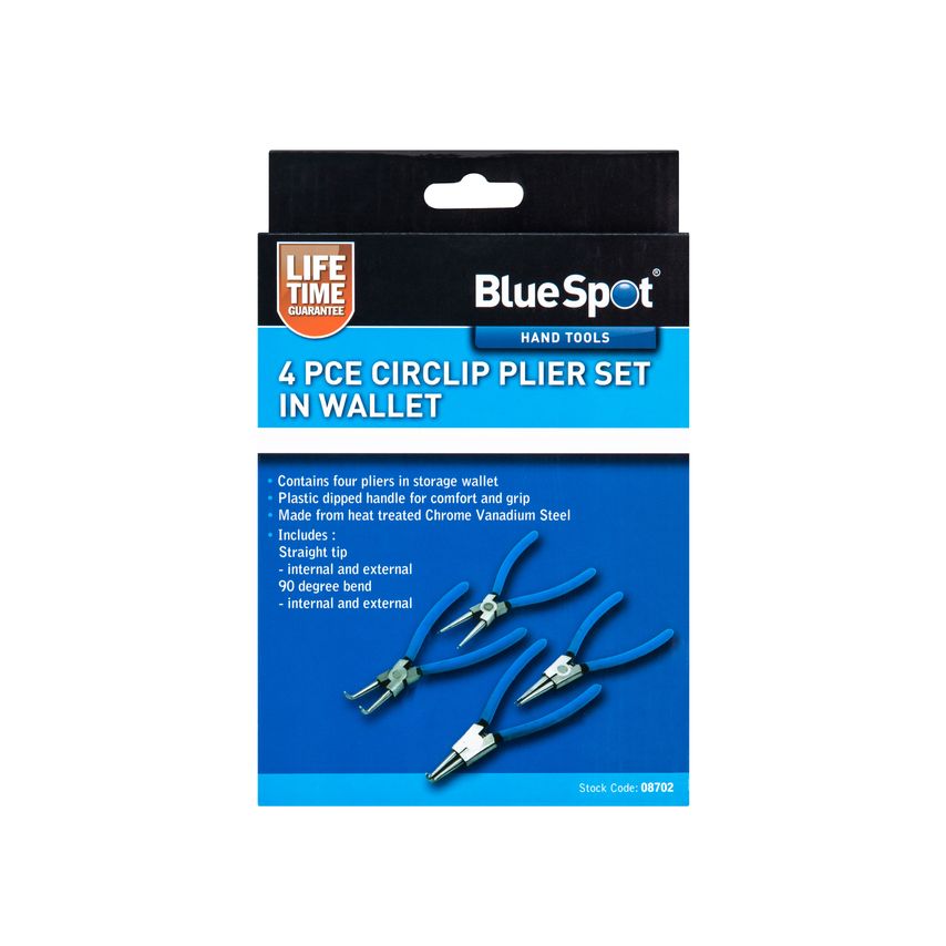 4 Piece 150MM (6") Circlip Plier Set