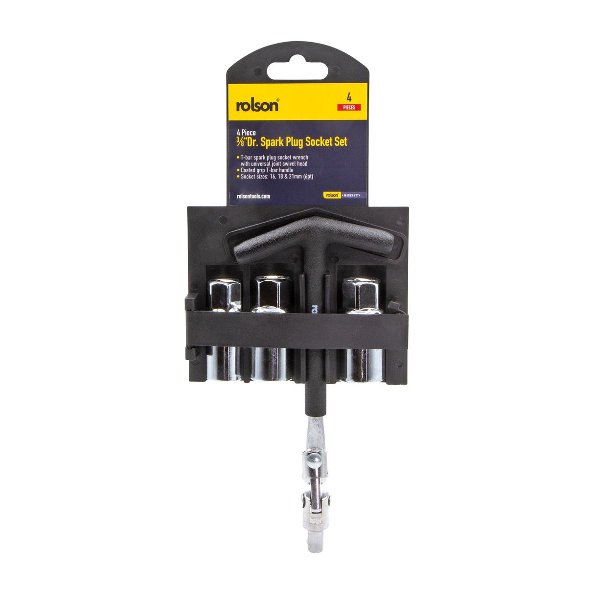 4 Piece 3/8" Dr. Spark Plug Socket Set