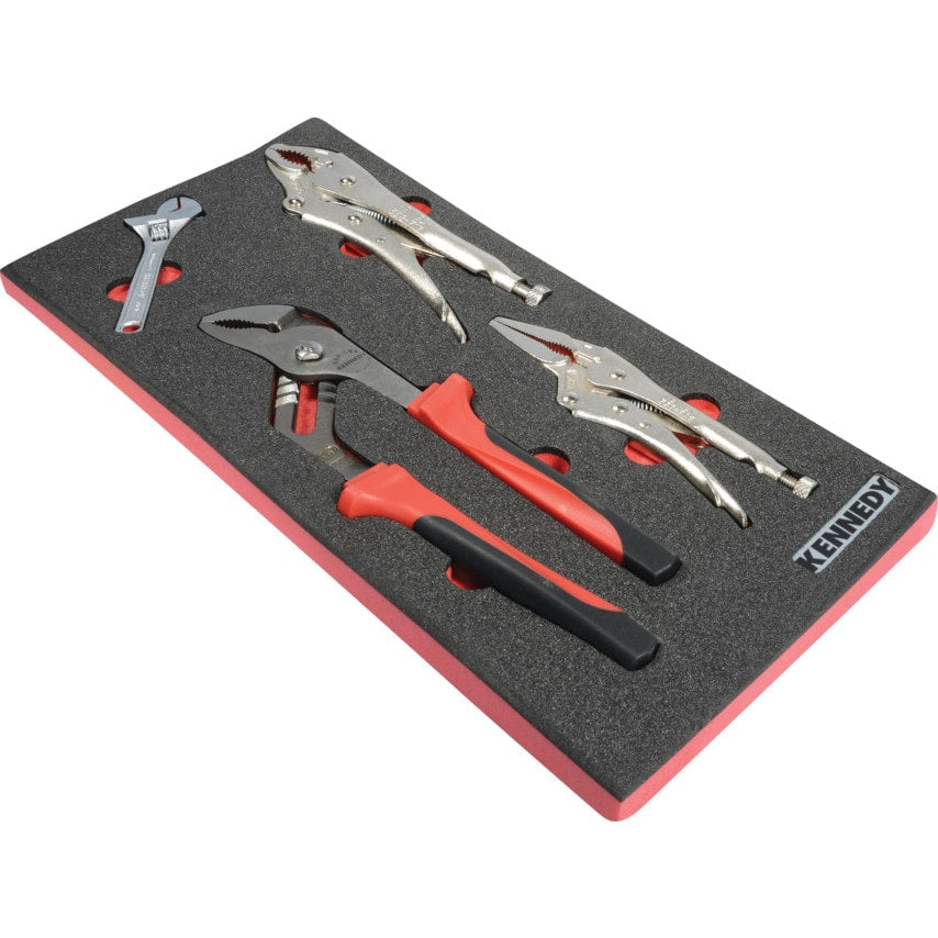4 Piece Grip Set in Tool Control 1/3 Width Foam Inlay for Tool Cabinets