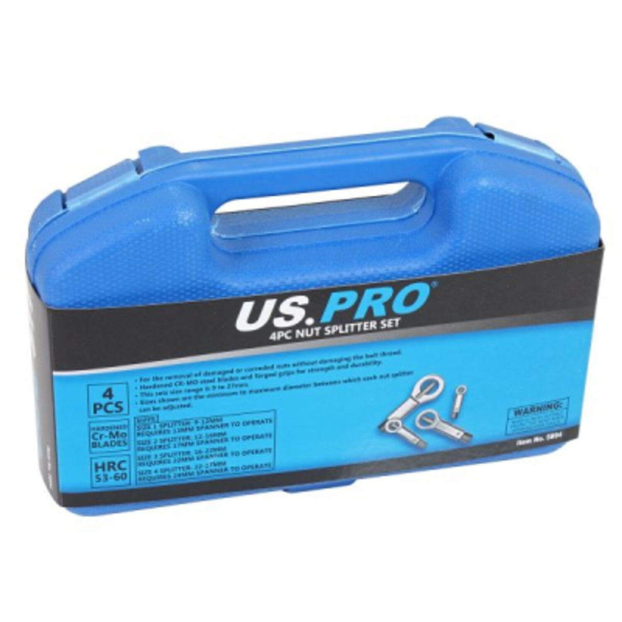 4 Piece Nut Splitter Set 9 - 27mm