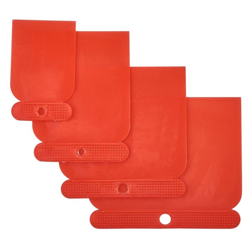 4 Piece Plastic Scraper Set