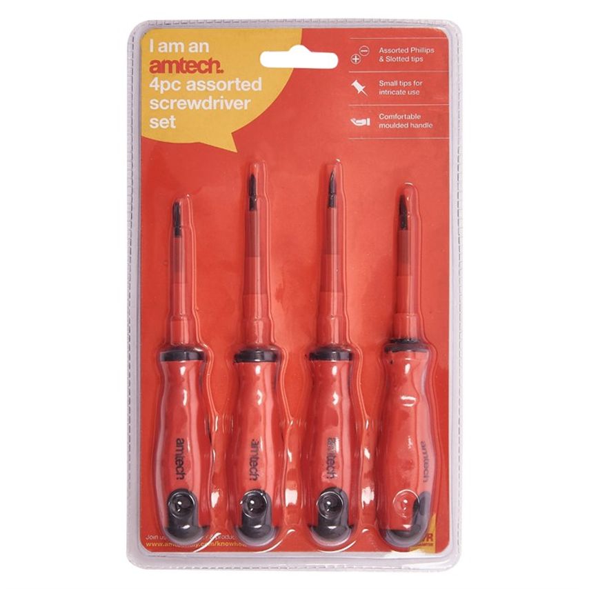 4 Piece Screwdriver Set